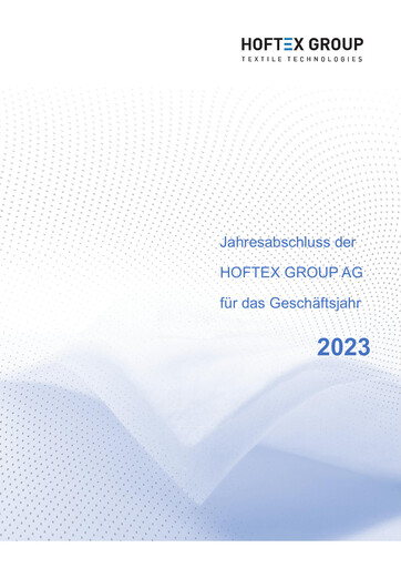 Thumbnail Hoftex Group AG Financial Statement 2023