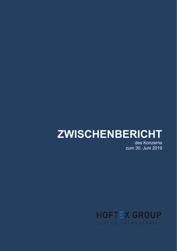 Thumbnail Hoftex Group AG Half-year Report 2019-h1