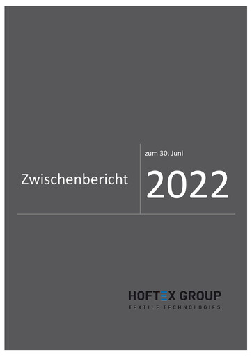 Thumbnail Hoftex Group AG Half-year Report 2022-h1