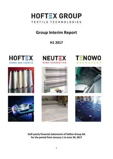 Thumbnail Hoftex Group AG Half-year Report 2017-h1