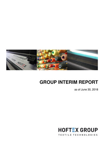 Thumbnail Hoftex Group AG Half-year Report 2018-h1
