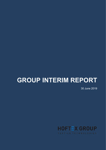 Thumbnail Hoftex Group AG Half-year Report 2019-h1