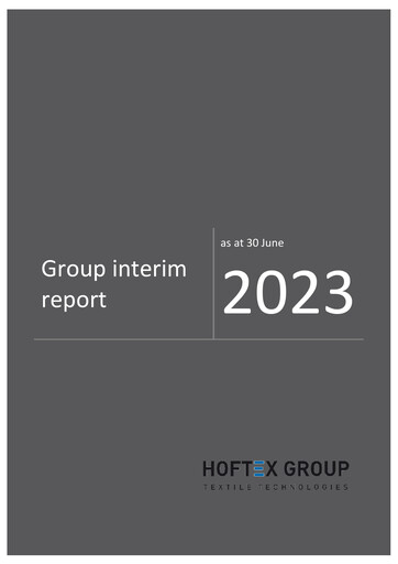 Thumbnail Hoftex Group AG Half-year Report 2023-h1
