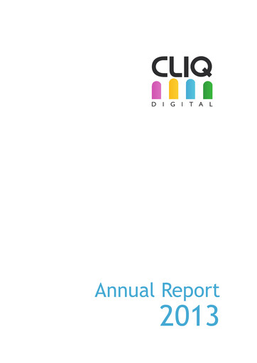 Thumbnail Cliq Digital AG Annual Report 2013