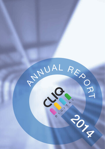 Thumbnail Cliq Digital AG Annual Report 2014