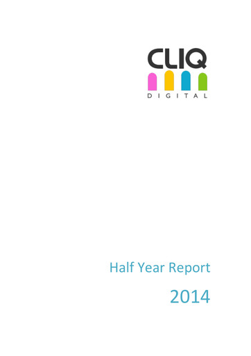 Thumbnail Cliq Digital AG Half-year Report 2014-h1