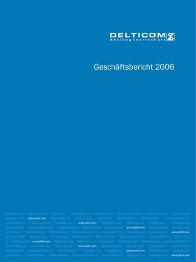 Vorschaubild Delticom AG Jahresbericht 2006