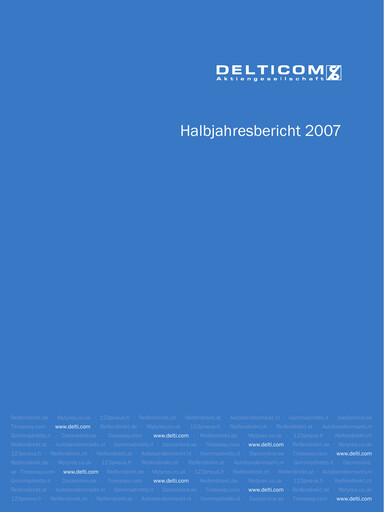 Thumbnail Delticom AG Half-year Report 2007-h1