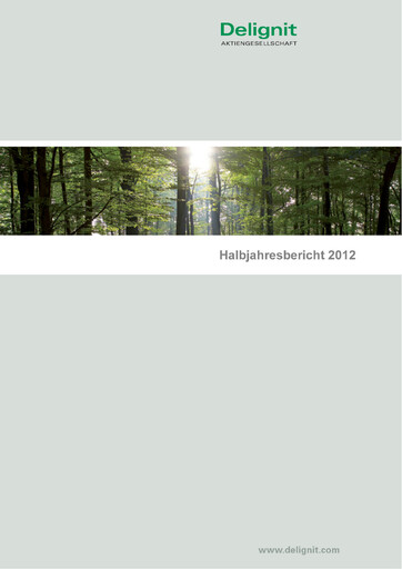 Miniature Delignit AG Rapport semestriel 2012-h1