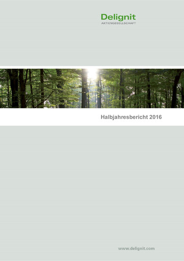 Miniature Delignit AG Rapport semestriel 2016-h1