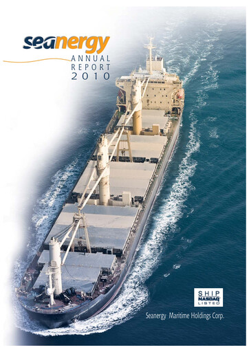 Miniature Seanergy Maritime Rapport annuel 2010