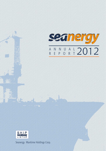 Miniature Seanergy Maritime Rapport annuel 2012