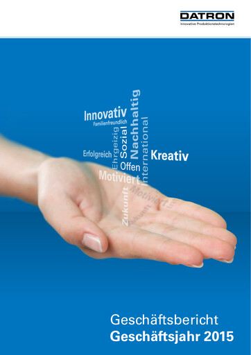 Thumbnail DATRON AG Annual Report 2015