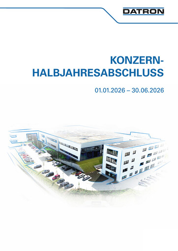 Thumbnail DATRON AG Half-year Report 2026-h1