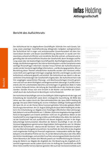 Thumbnail Infas Holding AG Annual Report 2024