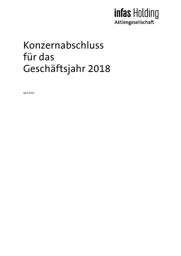 Thumbnail Infas Holding AG Financial Statement 2018