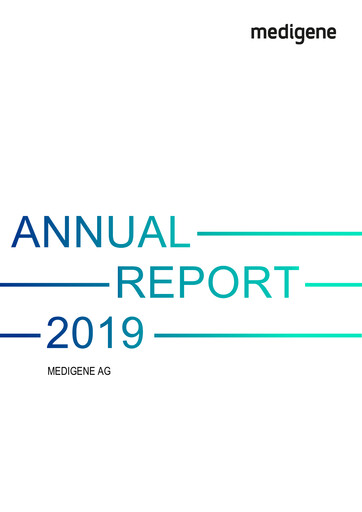 Vorschaubild Medigene AG Jahresbericht 2019