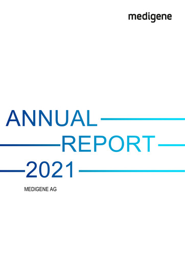 Vorschaubild Medigene AG Jahresbericht 2021