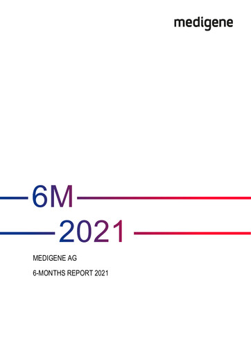 Thumbnail Medigene AG Half-year Report 2021-h1