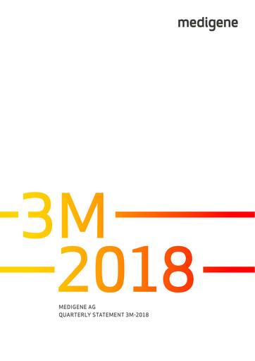 Vorschaubild Medigene AG Quartalsbericht 2018-q1