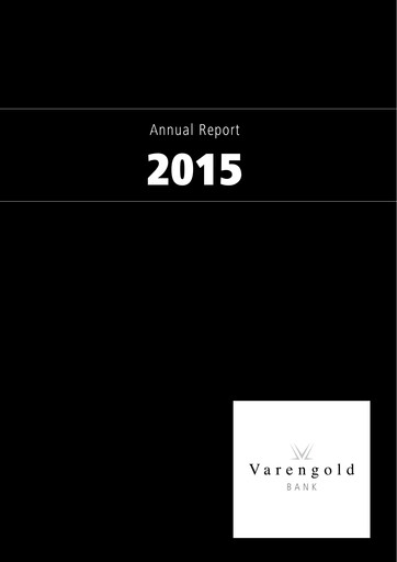 Vorschaubild Varengold Bank AG Jahresbericht 2015