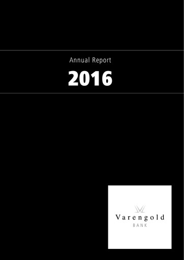 Vorschaubild Varengold Bank AG Jahresbericht 2016