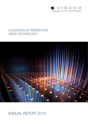 Thumbnail Viscom SE Annual Report 2015