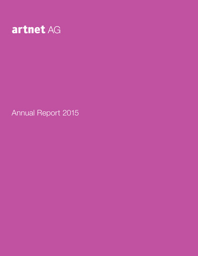 Thumbnail Artnet AG Annual Report 2015