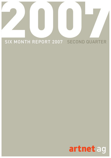 Miniature Artnet AG Rapport semestriel 2007-h1