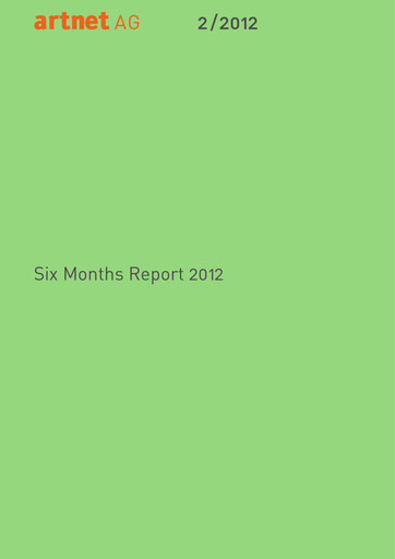 Miniature Artnet AG Rapport semestriel 2012-h1