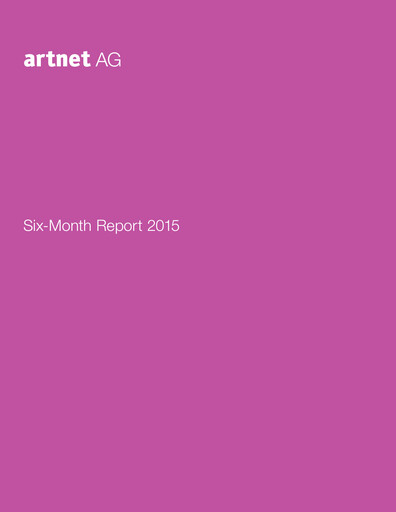 Miniature Artnet AG Rapport semestriel 2015-h1