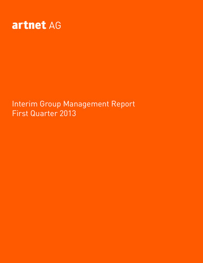 Miniature Artnet AG Rapport trimestriel 2013-q1