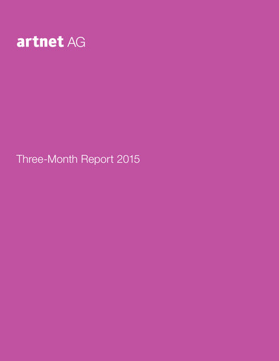 Miniature Artnet AG Rapport trimestriel 2015-q1