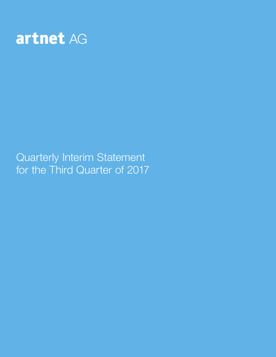 Miniature Artnet AG Rapport trimestriel 2017-q3