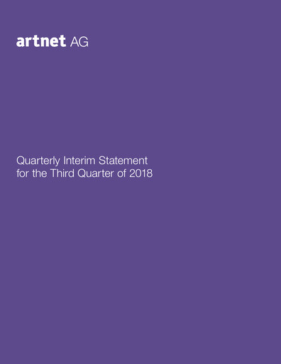 Miniature Artnet AG Rapport trimestriel 2018-q3
