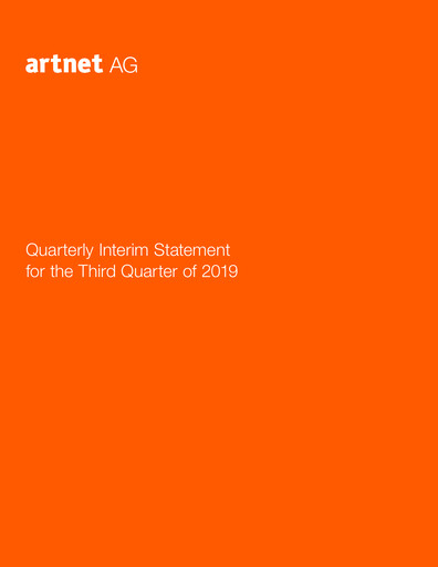 Miniature Artnet AG Rapport trimestriel 2019-q3