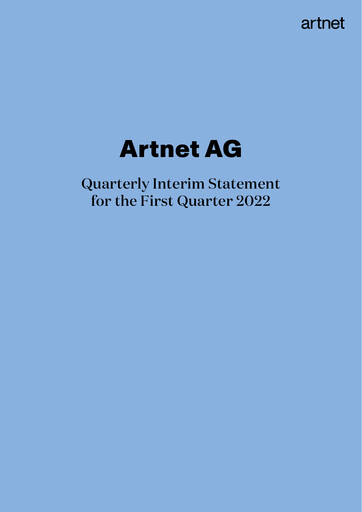 Miniature Artnet AG Rapport trimestriel 2022-q1