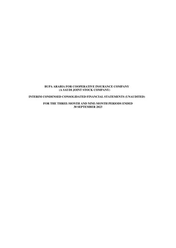 Thumbnail Bupa Arabia for Cooperative Insurance Company Quarterly Report 2023-q3