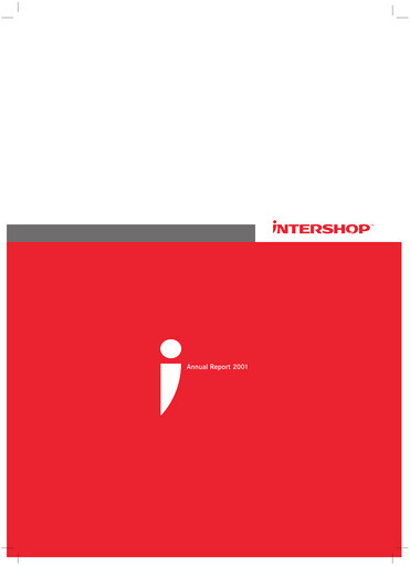 Thumbnail INTERSHOP Communications Annual Report 2001