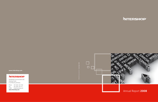 Thumbnail INTERSHOP Communications Annual Report 2008