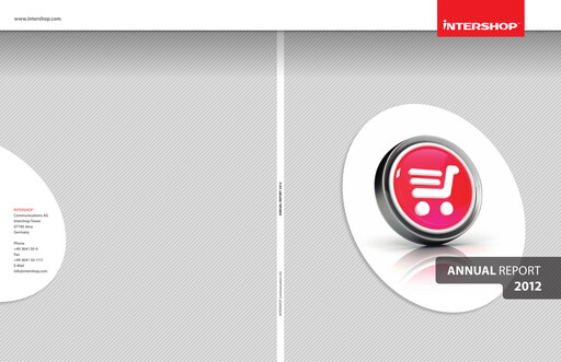 Thumbnail INTERSHOP Communications Annual Report 2012