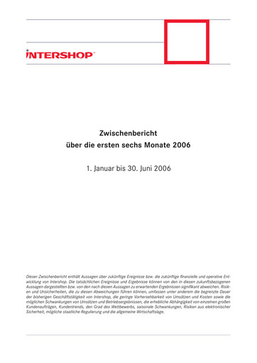Thumbnail INTERSHOP Communications Half-year Report 2006-h1