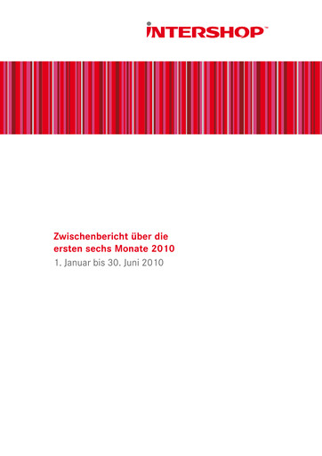 Thumbnail INTERSHOP Communications Half-year Report 2010-h1