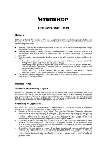 Thumbnail INTERSHOP Communications Quarterly Report 2001-q1