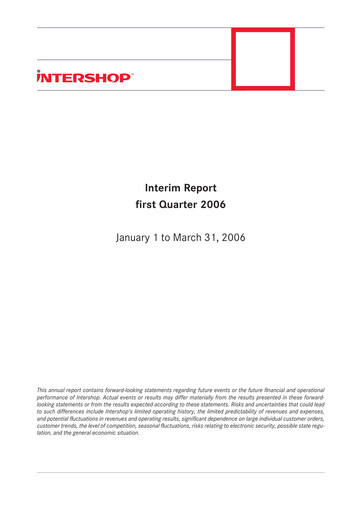 Thumbnail INTERSHOP Communications Quarterly Report 2006-q1