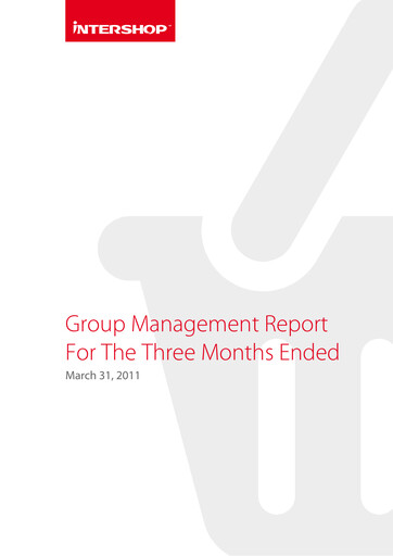 Thumbnail INTERSHOP Communications Quarterly Report 2011-q1