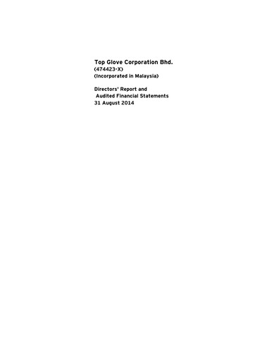 Thumbnail Top Glove Financial Statement 2014