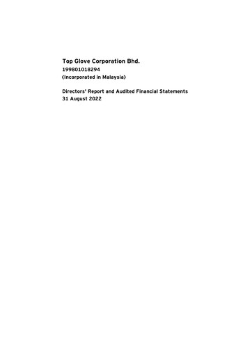 Thumbnail Top Glove Financial Statement 2022