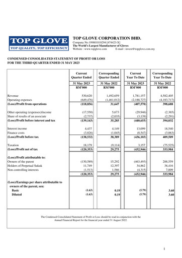 Vorschaubild Top Glove Quartalsbericht 2023-q3