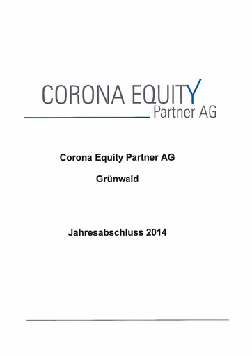 Thumbnail SBF AG Financial Statement 2014